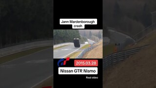 JANN MARDENBOROUGH CRASH! REAL VIDEO! NISSAN GTR NISMO! #shorts #viral #nismo #granturismo #crash