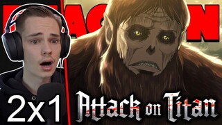 WAIT WHAT?!?! | Attack On Titan | 2X1 | REACTION & REVIEW! | "Beast Titan"