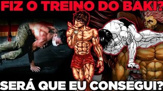 FIZ O TREINO DO BAKI? VERDADEIRA ROTINA DOS HANMA! (Baki the real workout routine)🔥