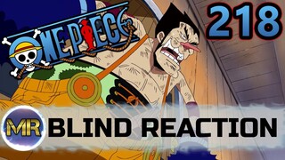 One Piece Episode 218 Blind Reaction - THIS FIGHT!!