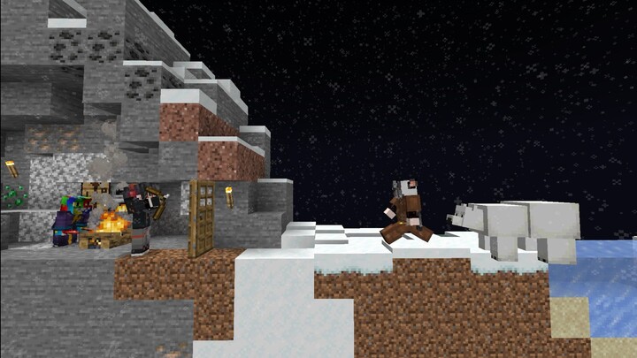 Survival is extremely difficult! When the world is frozen! It's extremely cold! We need warmth!
