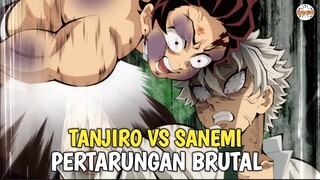 PERTARUNGAN PALING BRUTAL TANJIRO VS SANEMI PILAR ANGIN - DEMON SLAYER S4