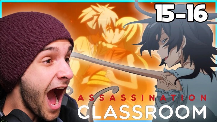 THE CRAZIEST TWO EPISODES | Assassination Classroom Season 2 Episode 15 and 16 Blind Reaction