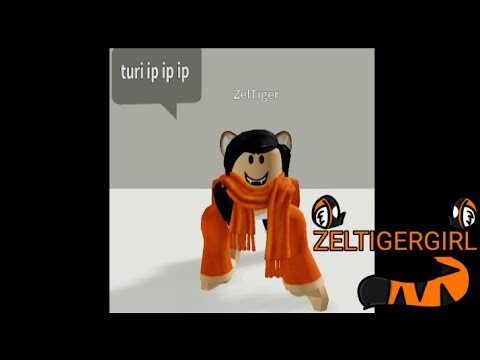 ZelTigerGirl sings Turi ip ip ip but she does quadruped 🐯🎶 (Roblox)