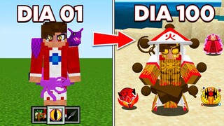 SOBREVIVI 100 DIAS com a NARUTO JEDY ADDON no Minecraft ! * Parte 8 *