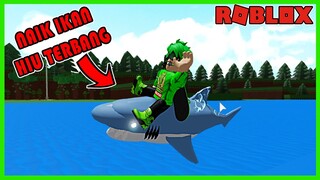 Pake Ikan Hiu Auto Rusuh (Build A Boat For Treasure) - Roblox Indonesia