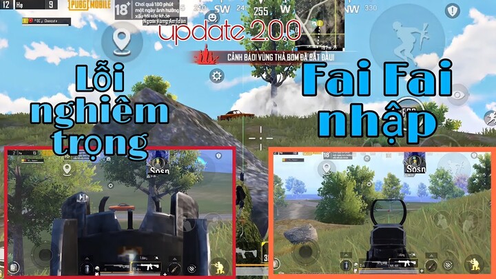 Xuất hiện lỗi nghiêm trọng sau Update 2.0.0 Pubg Mobile | Free Fire nhập