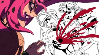 [Hội hoạ][AMV]Bản vẽ OP của <JoJo: Golden Wind> (bản cuối)