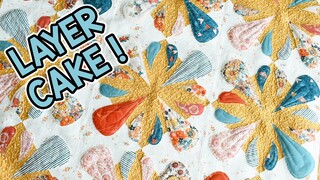 Splash of Love | Layer Cake Pattern | Easy and Beginner Friendly Raw Edge Applique Quilt Pattern