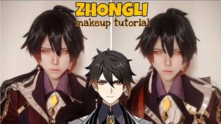 ♡Zhongli Cosplay Makeup Tutorial Genshin Impact ♡
