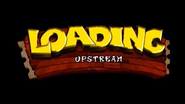 Crash Bandicot 1 - #22 Upstream Walkthrough (No Damage + Gems)  [PS1] [PlayStati
