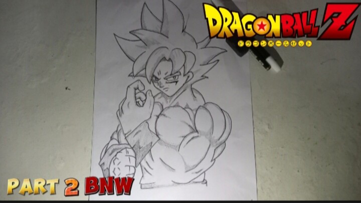 Drawing Goku || Part 2 BNW