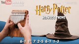 HARRY POTTER HEDWIG'S THEME | KALIMBA COVER WITH NUMBERED NOTATION TABS