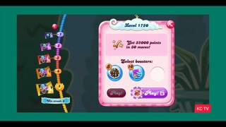 CANDY CRUSH SAGA LEVEL 1720 NEW VERSION NO BOOSTER