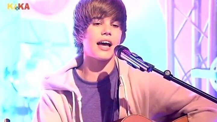 Justin Bieber 贾斯汀比伯演唱One Time不插电 (德国电视节目 2009 480p)