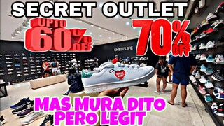 SECRET SNEAKER OUTLET BIG SALE 60-70% OFF MAS MURA DITO MAMILI ANG DAMING SOLID PAIRS ADTIG!