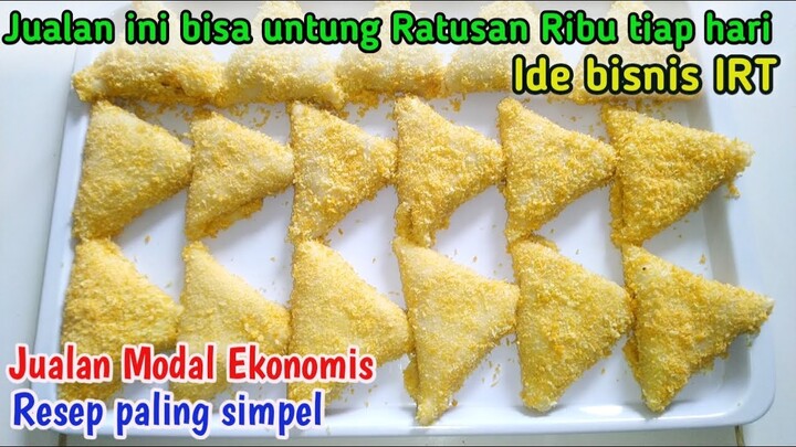 IDE BISNIS BULAN PUASA | RESEP CARA MUDAH MEMBUAT RISOLES SEGITIGA DENGAN ISIAN ENAK