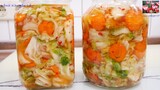 Ngon giòn ngâm ăn liền, KIM CHI BẮP CẢI CÀ RỐT để được lâu - Bắp Cải Muối Chua mặn ngọt Vanh Khuyen