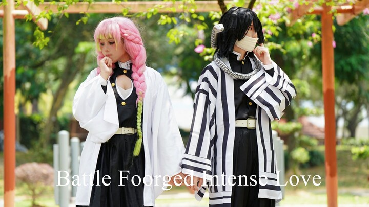 Battle Foorged Intense Loive Cosplayer Demon Slayer Iguroobanai & Kanroji Mitsuri