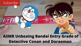 Unboxing Bandai's Entry Grade Detective Conan and Doraemon plastic model.