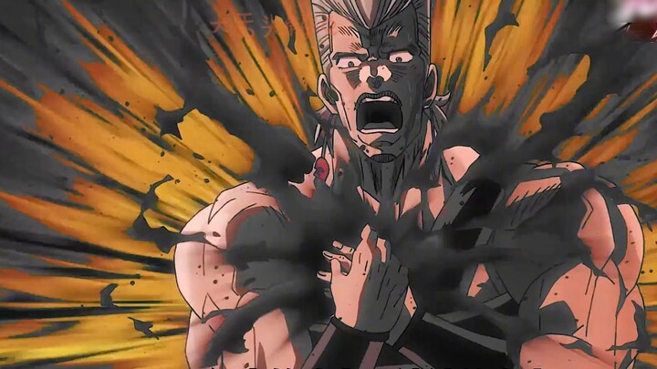 JoJo's Bizarre Adventure 8: The Stand sneaks into the boy's body, pulls out the sword, and slashes i