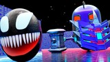 Pac-Man Hitam vs Prajurit Hantu Baja