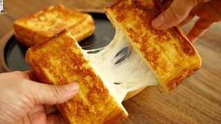 5分钟就能搞定的完美早餐：火腿芝士法式吐司。