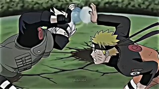 naruto Uzumaki beradu rasengan dengan Kakashi