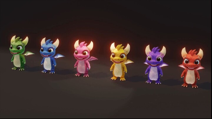 带音乐和音效的卡通小龙 #2