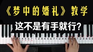 《梦中的婚礼》简易弹奏教学！这不是有手就行？