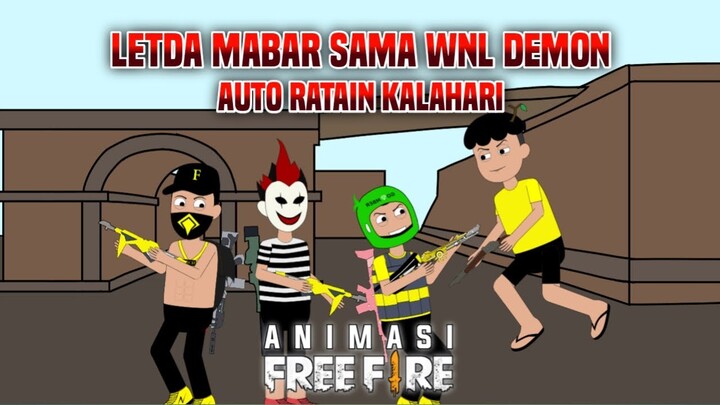 Kumis Hyper Bertemu Pro Player @DEMON- Auto Ngeratain Kalahari - Ft. @Moni Animation - Animasi FF