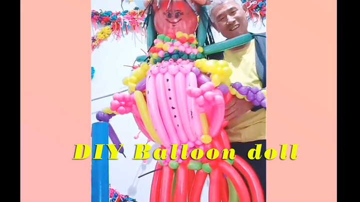 [DIY]Making a balloon girl of his height