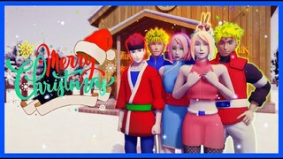 NaruSaku Family - Last Christmas 🎄🎁  (Rus sub) [MMD]