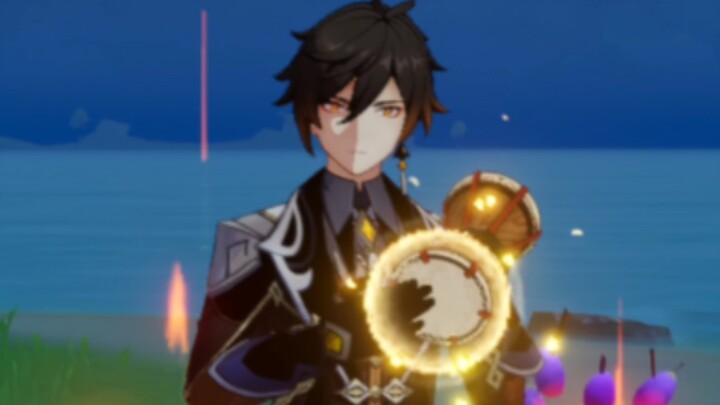 [Genshin Impact] Zhongli đánh trống, với một chút ngây thơ trong sự nghiêm túc của anh ấy