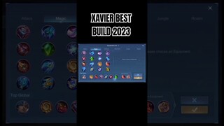 XAVIER BEST BUILD 2023 #shorts #mlbb