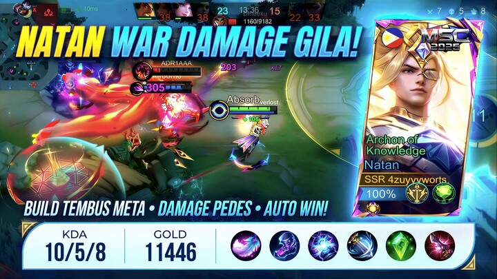 Natan Damage Gila! 🤪 Build Tembus Meta Tapi Gampang Dipakai Auto MVP Sendiri! 🏆💥