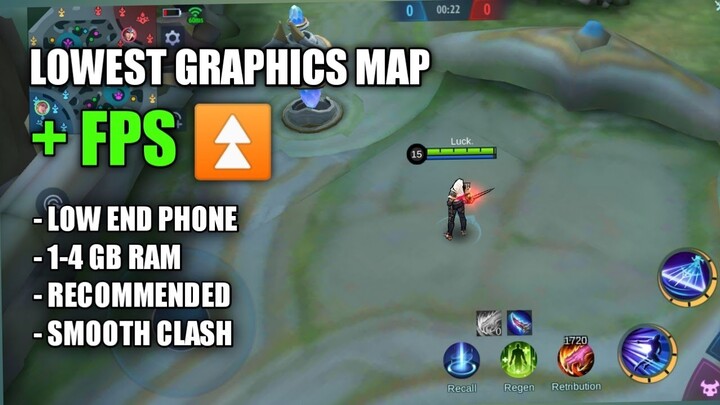 How to INCREASE FPS in Mobile Legends (Fix Lag using this Map Config Low Resolution Anti Lag 60 FPS)