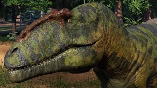 2 African Tyrant Carcharodontosaurus & 2 Paleo Giganotosaurus Breakout & Fight - JWE Mods (4K 60FPS)
