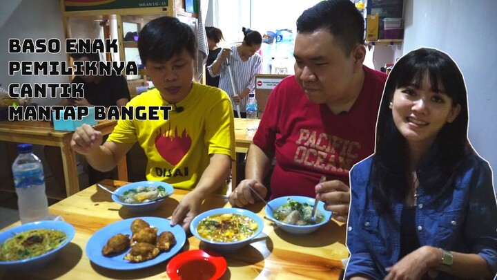 BAKSO ENAK PEMILIKNYA CANTIK | RASANYA MANTAP BANGET DEH