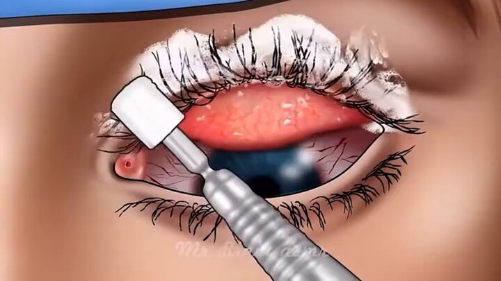Xem cô gái có 29 viên đá dưới mắt được điều trị như thế nào