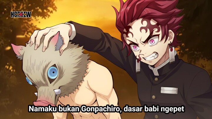 Ketika Inosuke Nyebut Nama Tanjiro Dengan Benar