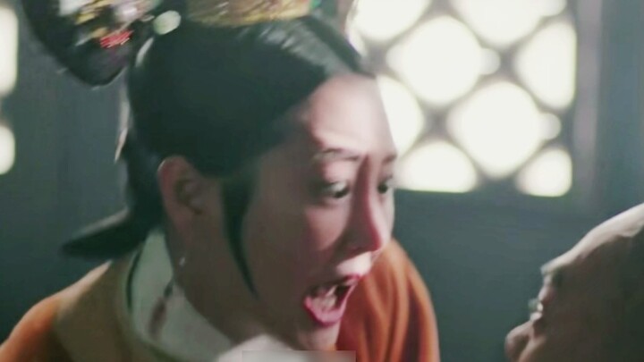 Menguraikan adegan di mana Selir Ling mencekik Jin Zhong dalam Cinta Kerajaan Ruyi di Istana