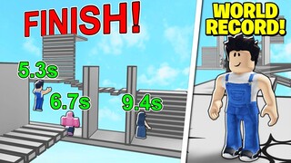 I GOT A WORLD RECORD IN TIME TRIAL OBBY! Roblox