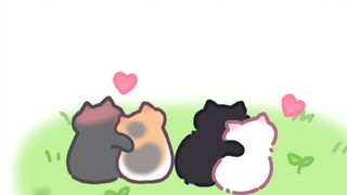 [Gambar Bermusik]Tantangan Animasi Asli: Cinta Empat Kucing