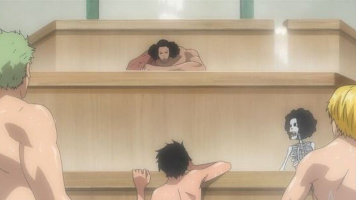 LUFFY LAGI ASIK MANDI KETEMU AOKIJI