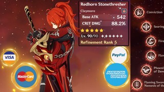 Credit Card Diluc Vs Raiden Shogun