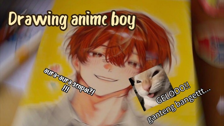 Drawing anime boy | JJ anime drawing