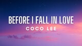 CoCo Lee - Before I Fall in Love (Lyrics)