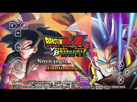 NEW DBZ TTT Budokai Tenkaichi 3 Version Brazilian ISO Dragon Ball GT with Permanent Menu!