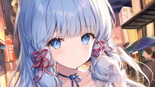 【ai绘画】当绫华来到城市后